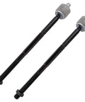 Set Of 2 Front Inner Tie Rod Ends For Chrysler Neon 2000 2002, PT Cruiser 2001 2010, Dodge Neon 2000 2005, SX 2.0 2003 2005, Plymouth Neon 2000 2001 EV404, Easy Install, 274mm Center To Socket End, Front Left Or Right, black metal tie rods