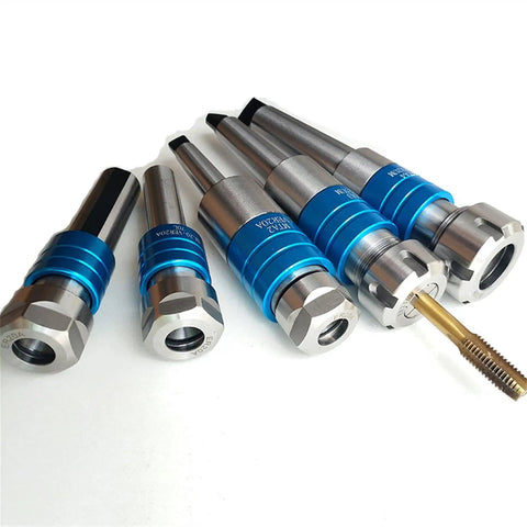 Beefy Pro Grade Morse Taper Lathe Chuck Tool Holder Set MT2 MT3 MT4 ER20 ER25 ER32 with blue accents for CNC milling, lathe machining.