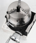 Quick Change Indexing Head Dead On Precise 360 Degree Rotary Table with 3 jaw chuck for heavy duty milling use.