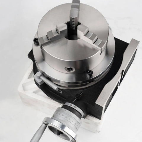 Quick Change Indexing Head Dead On Precise 360 Degree Rotary Table with 3 jaw chuck for heavy duty milling use.