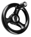 Heavy Duty 12mm 100mm Bakelite Hand Wheel 3 Spoke With Screw Hole For Removable Handle Replacement Part For Lathe Milling Machines