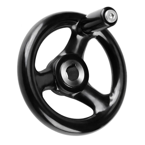 Heavy Duty 12mm 100mm Bakelite Hand Wheel 3 Spoke With Screw Hole For Removable Handle Replacement Part For Lathe Milling Machines