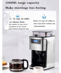 Fully Automatic Espresso Machine With Built In Grinder And Bean Powder Option For Serious Barista Vibes 1500Ml large capacity