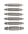 Heavy Duty Double Headed Screw Extractor Set 6 Pieces Removes Stripped Rusty Broken Bolts Like A Champ High Speed Steel Drill Bits 2-12mm set