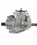Heavy Duty Transfer Case Assembly For AWD And 4WD Vehicles Beefed Up Thick Shell For Durability And Quiet Easy Install No Tools Required Replaces Tiguan Passat 4 Motion And Q3 Quattro Built Tough For Smooth Daily Driving And Off Road silver metal housing with splined shafts