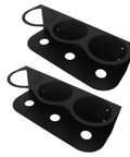 Heavy Duty Wall Mounted Spray Can Rack Solid Iron Garage Organizer Rig That Holds Tight Stores Three Paint Bottles Securely Black Workshop Storage Holder Set Of Two