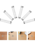 Get That Smooth Flow With SAFIGLE 40pcs Ballpoint Pen Springs Upgrade Kit, Stainless Steel Mini Compression Springs For Smooth Operation And Easy Replacement In Your Favorite Pens Today. 40 silver springs laid out