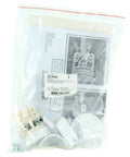 Self Contained 120-Volt 15-Amp Tamper-Resistant Receptacle With Cover Cap And Mounting Screws in packaging