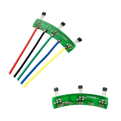 120 Degree Hall Effect Sensor Circuit Board With Aluminum Housing For Electric Bikes And Scooters Replacement Motor Hall Sensor Plate