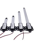 Compact 50mm DC 12V Micro Electric Linear Actuator Featuring Hella Smooth Push Rod Action And Plug And Play Motor Controller For Quick Diy Mods And Serious Reliability, showing different lengths of actuators.