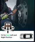 Rear Wheel Hub Bearing Assembly Set For Ford Focus 2001 To 2009 With Four Lug No ABS 2 Pack OE 521002 being installed
