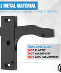All Metal RV Screen Door Latch Right Hand Upgrade Kit with Zinc Alloy Handle and High Impact ABS, black latch close-up