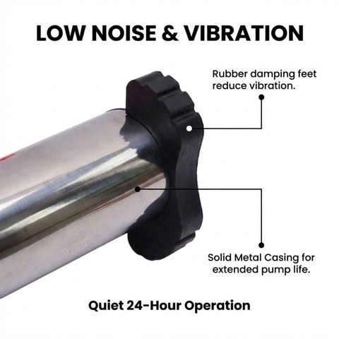 Heavy Duty Electric Air Pump For Air Column Bags Pro Grade Industrial Metal Inflator with rubber feet and metal casing