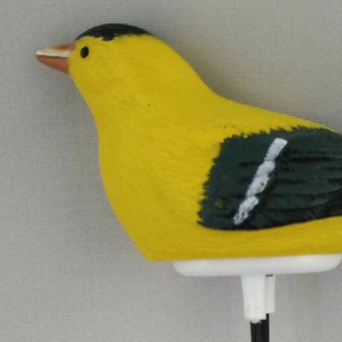 Yellow bird-shaped sensor for 6X Soil Moisture Meter With Watering Alarm And Hygrometer Sensor For Plants, Cute Garden Decor.