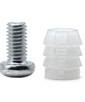 Rugged Bed Slat Holders With Heavy Duty Screws For IKEA Malm And Hemnes Frames durable metal screw and nylon dowel replacement.