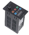 Compact 400W Variable Frequency Drive Inverter with plug-and-play for 110V single phase to 3 phase 0 to 220V output, LED digital display