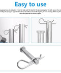 Easy to use guide for 60 Piece Cotter Pin Kit With 5 Size Assortment, Heavy Duty R Clips And Hairpin Pins, Stainless Steel Fasteners.