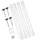 Heavy Duty T Track And Slider Kit For Woodworking Tables Aluminum Alloy Miter Track Jig components displayed