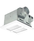 Fire-Rated Exhaust Bath Fan With 50 CFM And 3.0 Sones, White Finish For Quiet, No-Fuss Bathroom Ventilation, ceiling view