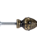Stylish 2 Piece Kit Of Strawberry Knob Handles In Antique Bronze Finish For Kitchen Cupboards And Vintage Furniture With Screws Included. single bronze strawberry cabinet knob with screw