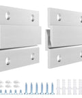 Beefy Heavy Duty Aluminum Z Hanger Set For Easy Wall Mounting Brackets Interlocking French Cleat Clips For Hanging Pictures Mirrors Panels Artwork Cabinets Whiteboards 2 Inch Size 6 Pairs, set with screws and wall anchors.