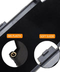 Close-up of Sun Visor Vanity Mirror Cover Replacement for Porsche 996 997 911 986 987 Boxster Cayman 1996 2010 showing ABS plastic material.