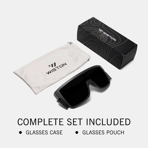 Snag Up Ridiculously Light TR90 Side Shield Sunglasses Built Tough For Big Wide Heads With Classic Matte Black Design And Genuine UV400 All Day Sunblock Coating