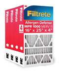 4 Pack Pleated Air Filter 15.88 X 24.56 X 4.31 In MERV 11 MPR 1000 Micro Allergen Defense Fits Lennox And Honeywell