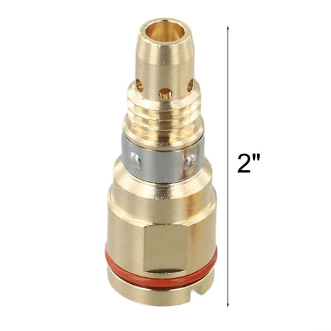 Gas Diffuser D M250 For Miller MDX Series MIG Welding Copper Nozzle, 2-inch size, showing detailed copper construction.