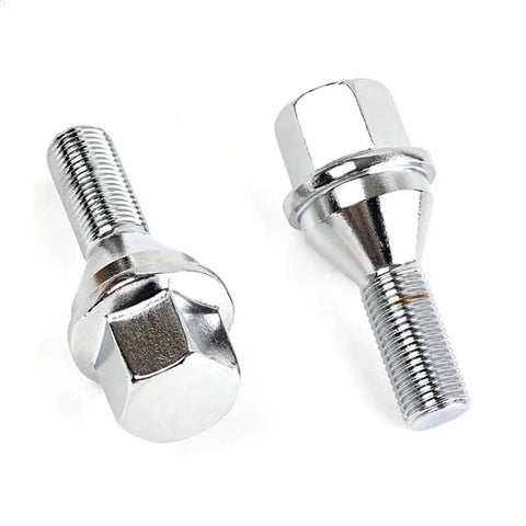 Premium Grade Wheel Studs Kit Perfect For Jeep Cherokee Renegade And Compass Models From 2014 To 2025 With Tough Durability And Secure Fitment To Keep Your Ride Safe On Roads. chrome wheel studs kit, threaded steel, for Jeep SUV wheel mounting
