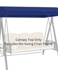 Canopy Replacement Top for GT Porch Swing Model GCS00229C; blue fabric, fits swing chair frame, provides outdoor shade and protection.