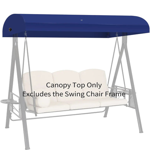 Canopy Replacement Top for GT Porch Swing Model GCS00229C; blue fabric, fits swing chair frame, provides outdoor shade and protection.
