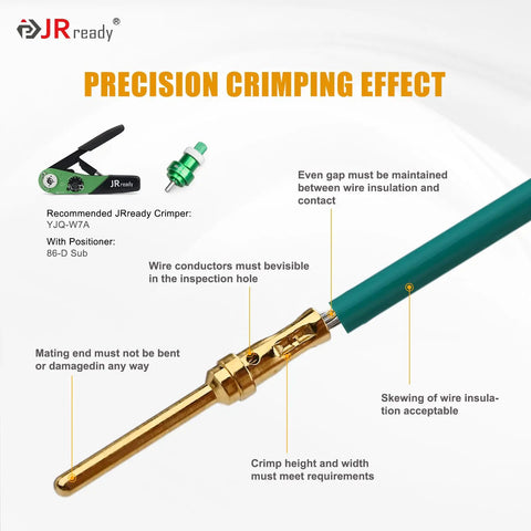Top Notch 20 AWG Gold Plated DB9 Pins Sockets With Crimp Terminals And Pin Removal Tool For DRK-D Sub Connectors and crimper tool.