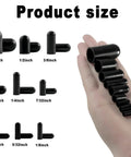 Rubber vacuum caps set, 108-piece, hand-held, 9 sizes (1/8–5/8 in)