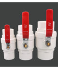 Premium White Pvc Ball Valve Pipe Fitting For Water Shut Off Smoother Than Butter Handle in various sizes, leak proof design.