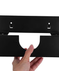 Angle Grinder Holder Wall Mount Rack for Garage and Workshop, heavy duty iron tool organizer, hand holding black bracket
