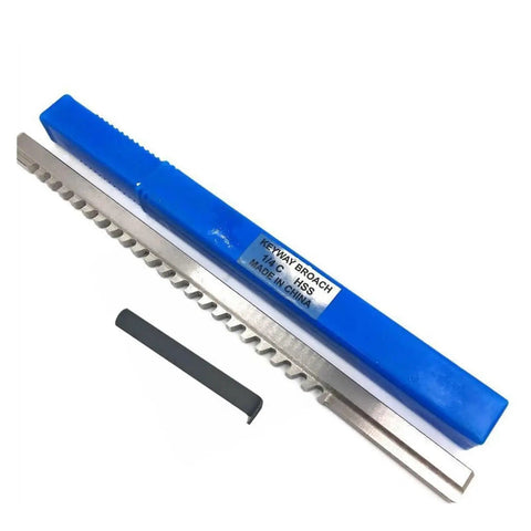 One Eighth Inch Push Type Keyway Broach For High Speed Steel HSS Cutting Ideal For CNC Broaching Machines And Lathes Precise Keyway Tool