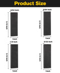 Sizes of Solid Plastic Shim Set For Leveling And Drywall Applications, 80 Pieces In 3/64 5/64 1/8 And 5/32 Inch Black