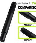 AC-MTORC shift pedal shaft bushing remover/installer tool, black metal with knurled grip, side and end views.