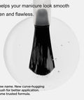 Close-up of brush applying 2 Pack Gel Top Coat And Base Coat Set No Wipe For Gel Nails Hema Free Long Lasting 28 Days Glossy High Shine