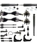 Direct Fit Front Upper Control Arm And Ball Joint Replacement Kit For Chevy And Gmc Left Right Pair Heavy Duty parts layout