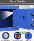Induction Light Digital Security Safe Box Heavy Duty Steel Hidden Lockbox With Internal Lighting focus on open door and locking bolts