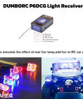 X6 RC Transmitter With P6DCG Receiver Gyro And Lights Control for off-road RC cars with LED lighting effects display