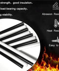 2 Pack Round Acetal Copolymer Rods 1 Inch Diameter 12 Inch Length White POM C Standard Tolerance Pro Grade Non Marring Fixtures For Precision Machining And DIY Projects black and white acetal rods with strength, abrasion resistance, and heat resistance
