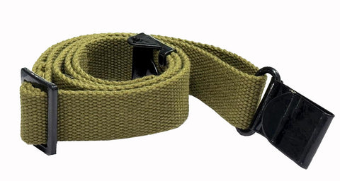 OD Green M1 Garand Two Point Rifle Sling US GI Pattern Cotton Canvas Web Sling With Correct WW2 Hardware Reproduction Mil-Spec Quality