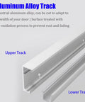 Hidden Sliding Barn Door Hardware And Track With Invisible Sliding Door System Floating Wall Mounted Track aluminum alloy