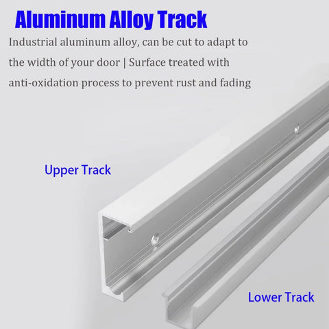Hidden Sliding Barn Door Hardware And Track With Invisible Sliding Door System Floating Wall Mounted Track aluminum alloy