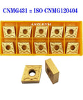 30 Pieces CNMG 431 WNMG 431 TNMG 331 CNC Lathe Indexable Solid Carbide Turning Inserts For Finishing Steel in plastic box