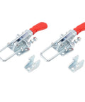 Heavy Duty Iron 2 Pack Quick Release Toggle Latch Clamps for secure locking, 7.5x3x3cm, ideal for heavy doors and trunks.