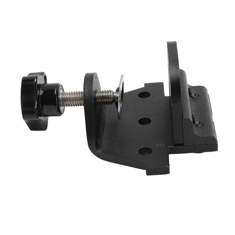 Heavy Duty Aluminum Doweling Jig Kit And Precision Drilling Locator clamp component with adjustable screw for woodworking use.